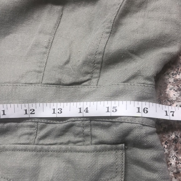 Hey hei linen blend sage green utility jacket - Picture 10 of 12